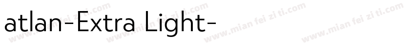 atlan-Extra Light字体转换